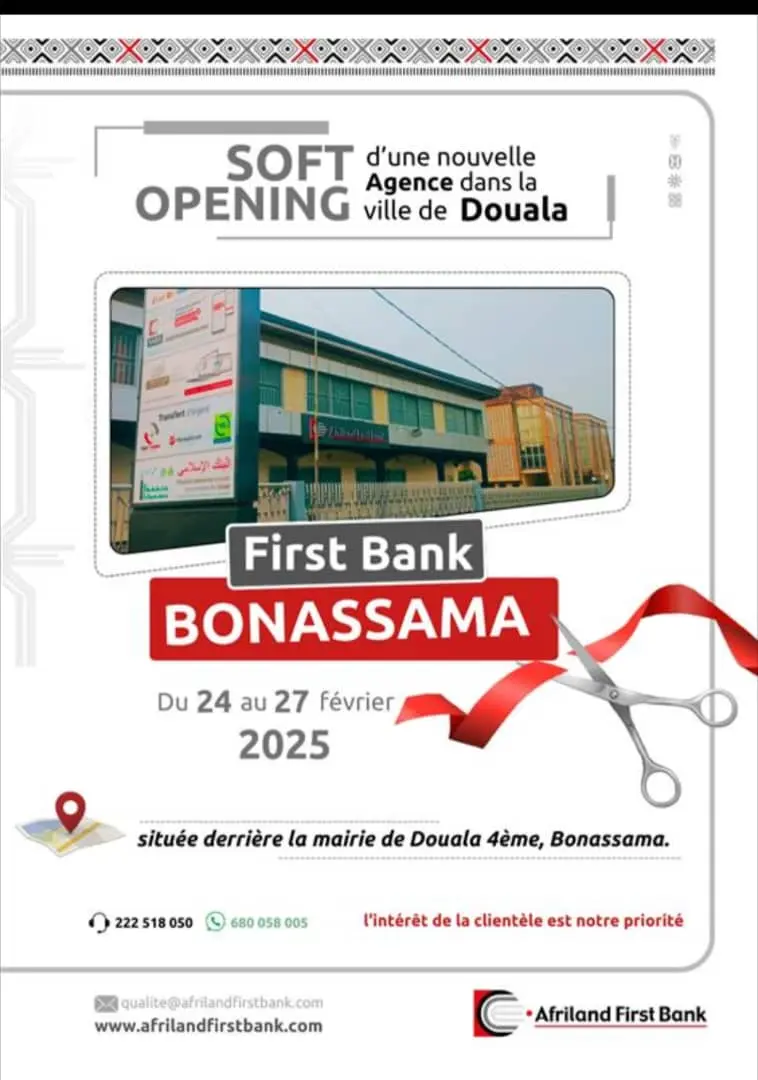 Construction de l'Agence AFRILAND FIRST BANK Bonassama à Douala